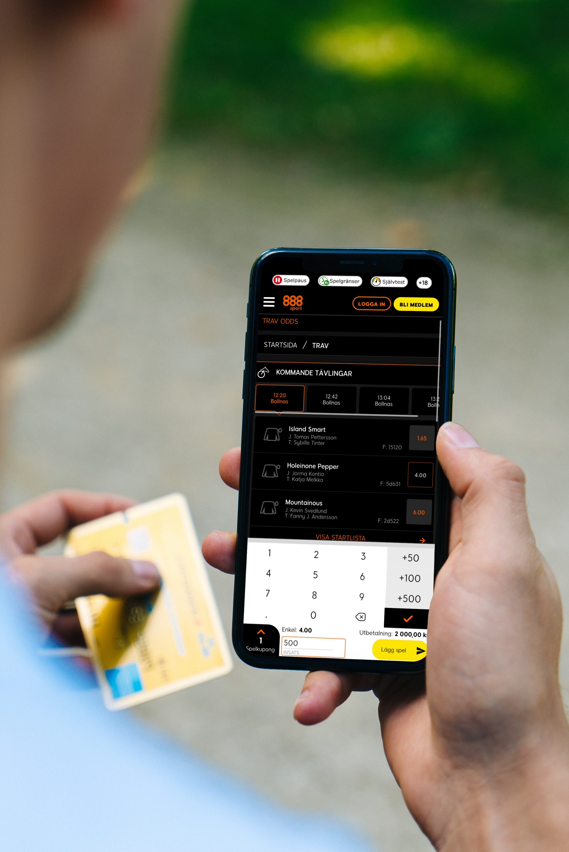 888 Sport - Lägg spel