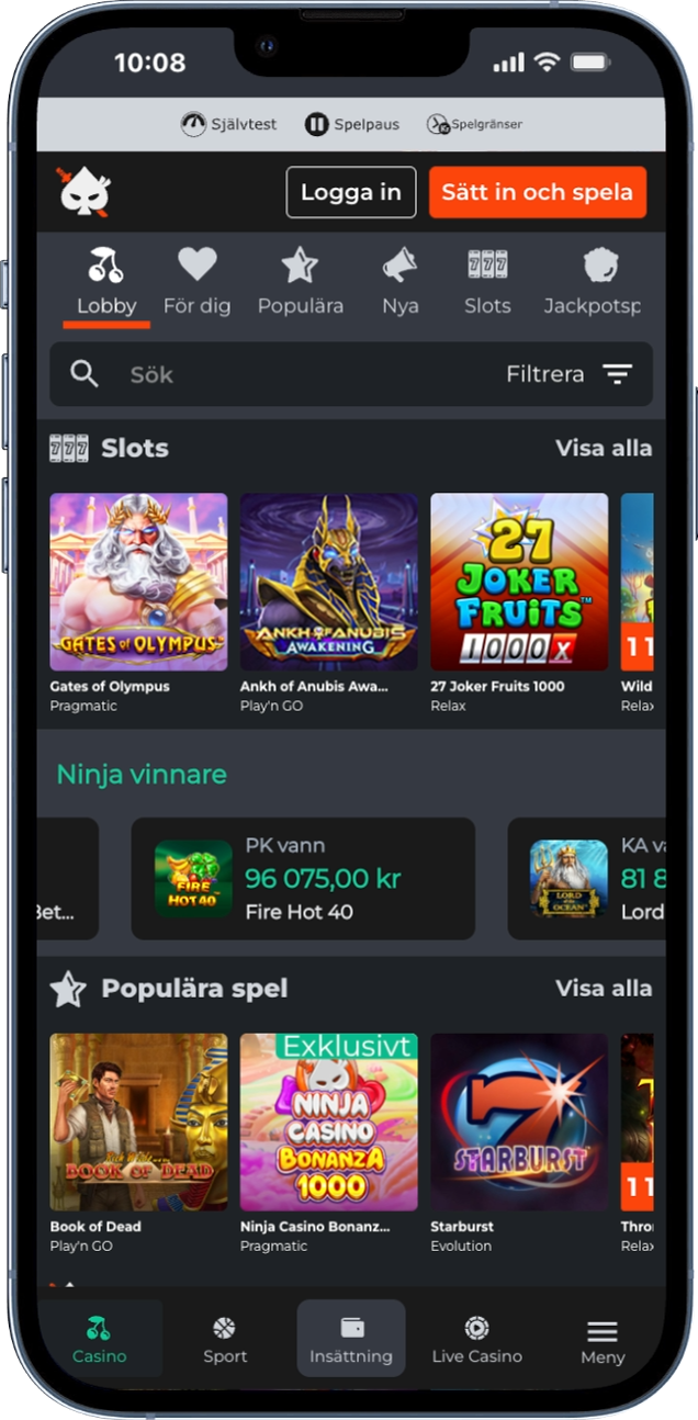 Casino i Phone