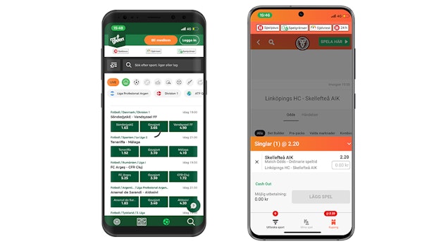 Applikation Bettingsidor