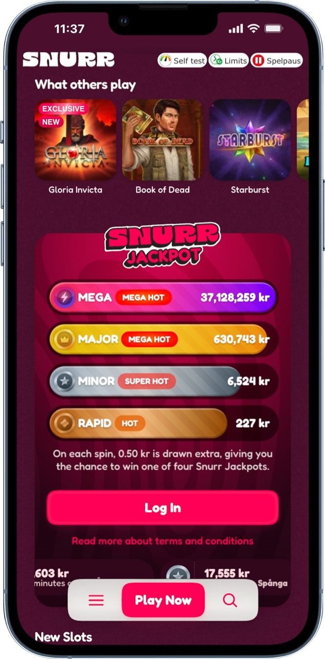 Snurr Casino mobil
