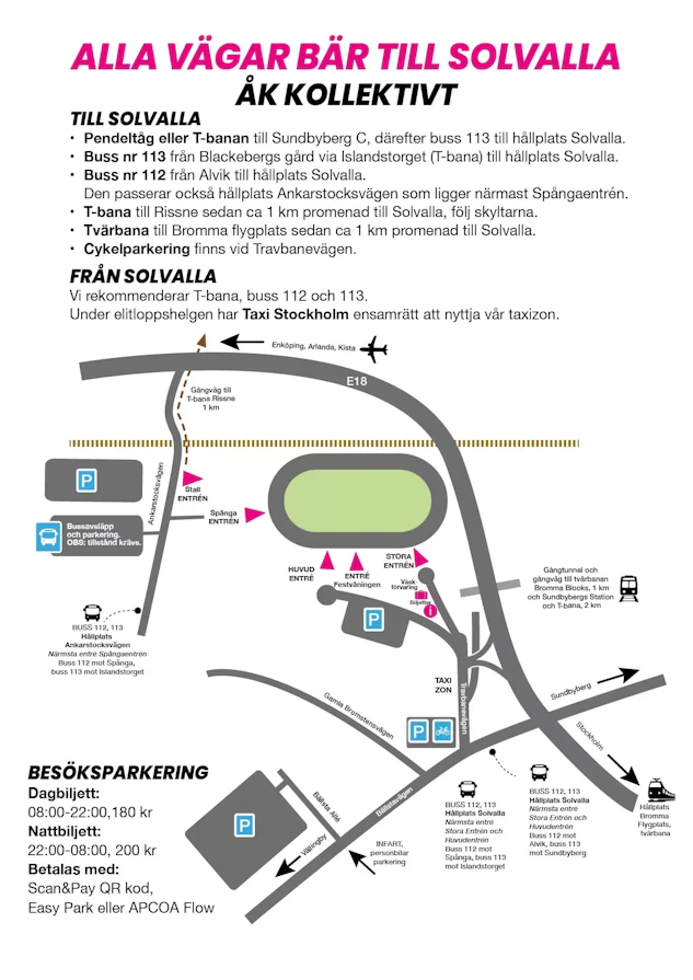 Kollektivt till solvalla