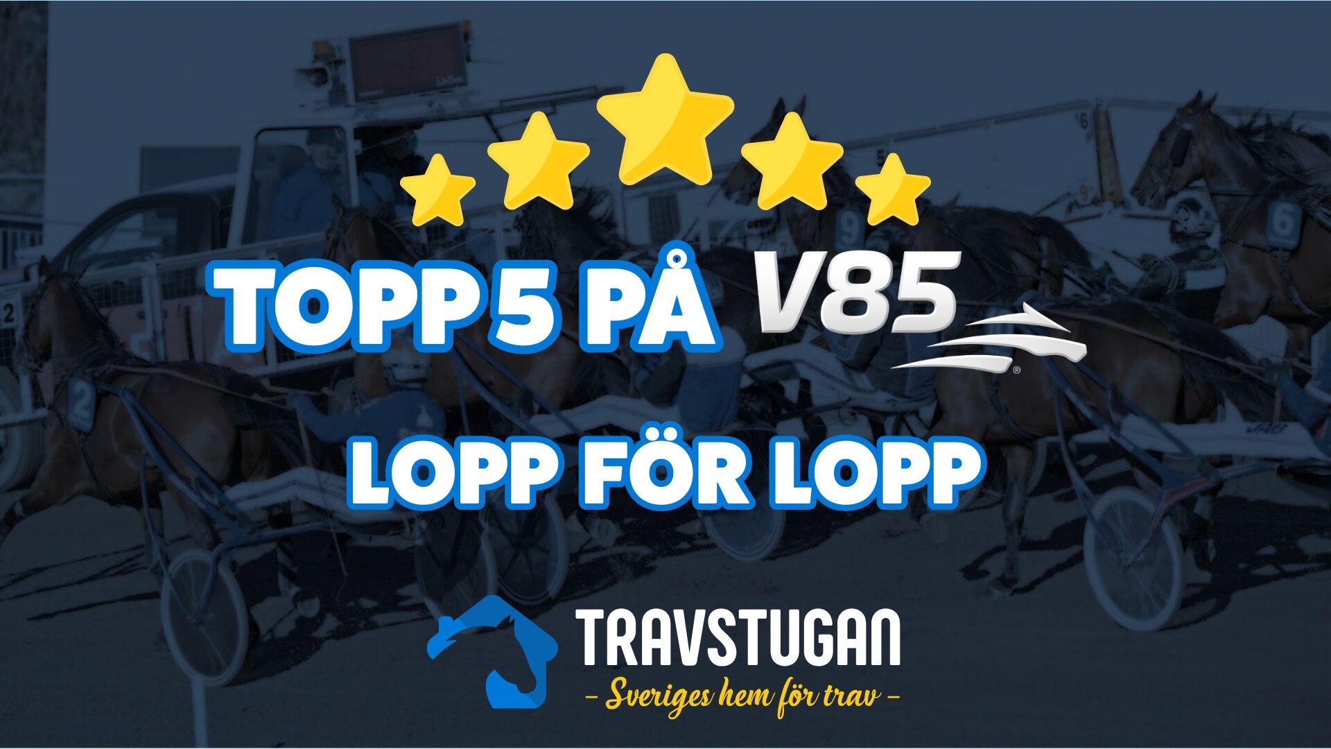 TOPP 5 V85: Jackpoten på Halmstad!