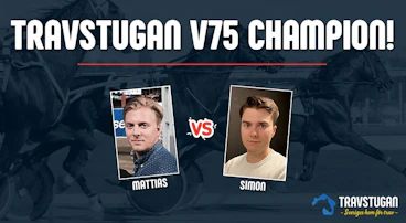 Travstugan v75 champion mattias simon